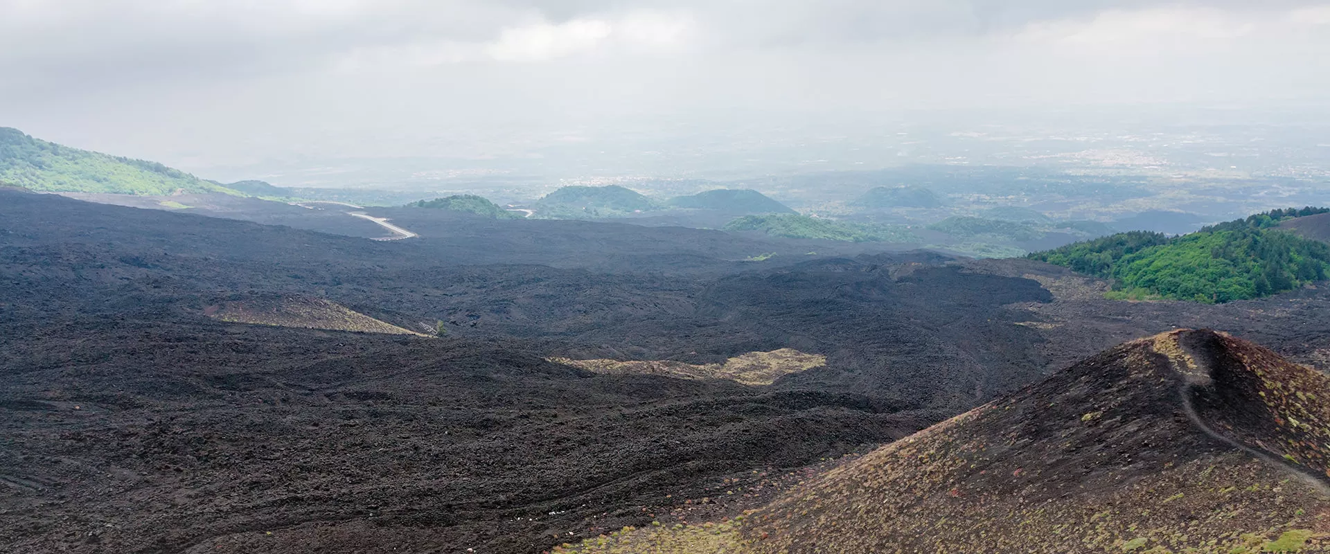 The Valle del Bove on the east side of Etna
