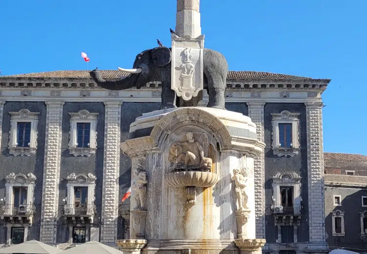 Elephant fountain of Catania