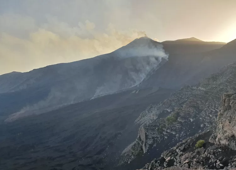 Current eruption of Mount Etna