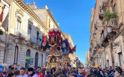 The feast of St Agatha in Catania